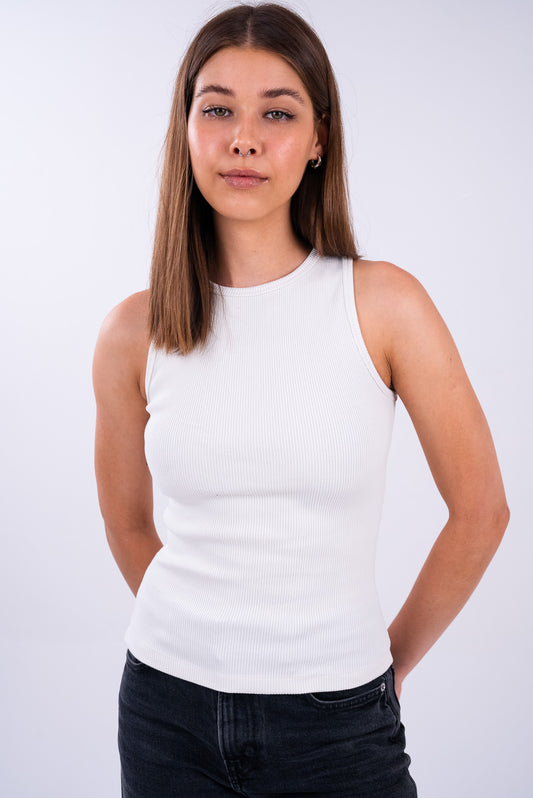 Pearl White Tank Top