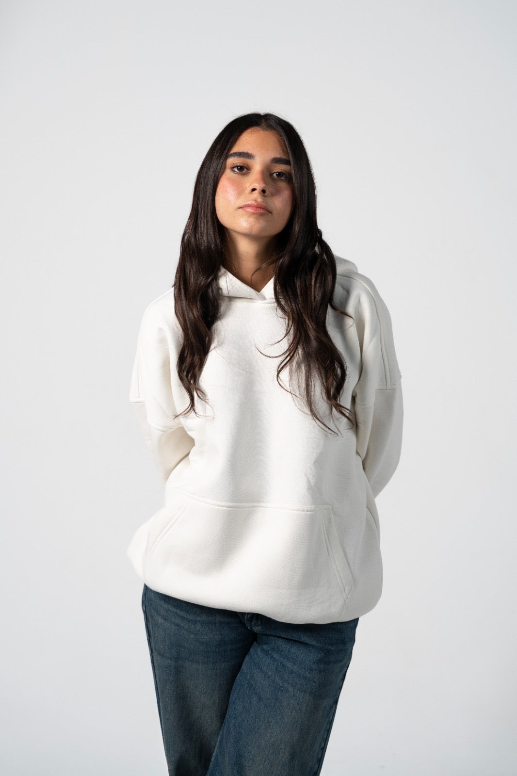 Urban Classics Basic Sweat Hoody - White, Regular Fit, Cotton Blend, Size S