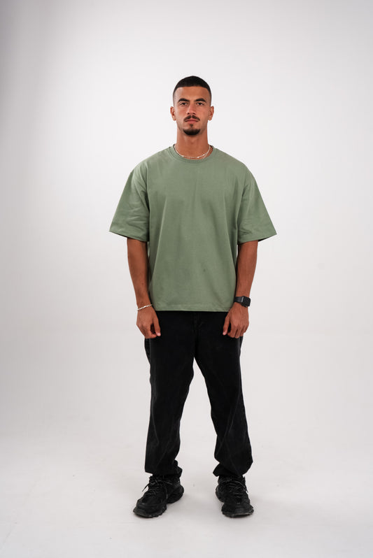 Olive Green Boxy T-Shirt