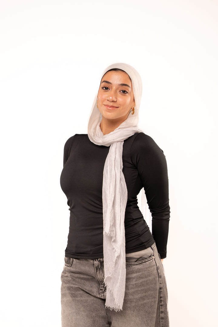 Ink Black Long Sleeve Top