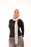 Ink Black Long Sleeve Top