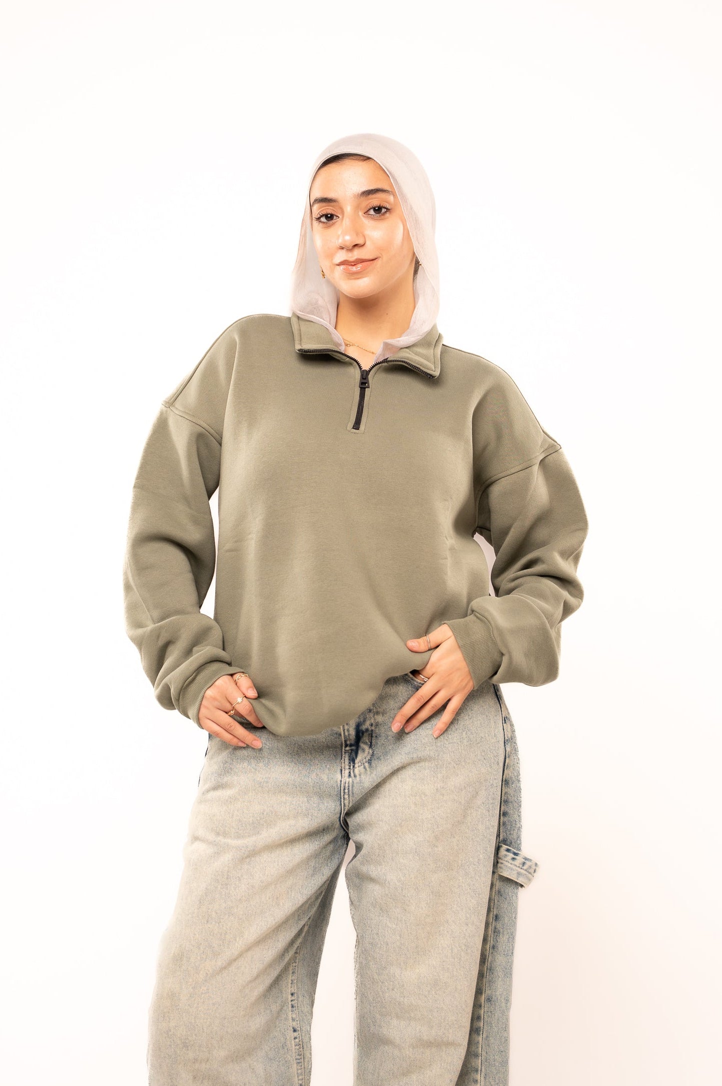 Forest Olive Quarter-Zip