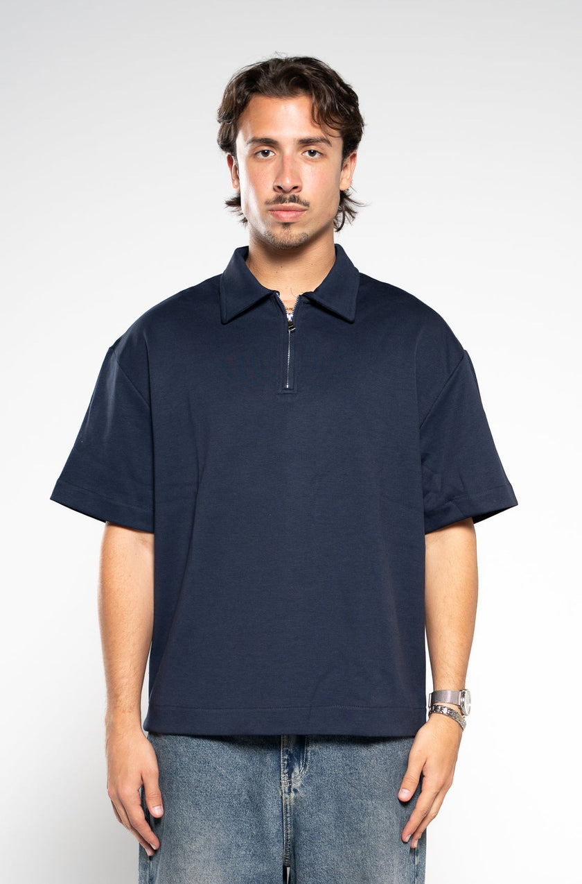 Absolute Zero Zip Up Polo