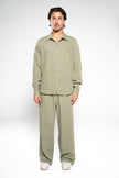 Forest Green Linen Pants