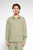 Forest Green Linen Shirt