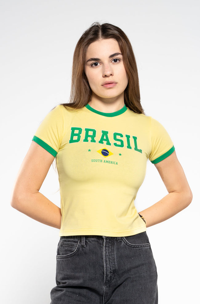 Brasil Yellow Baby Tee
