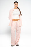 Salmon Pink Linen Pants