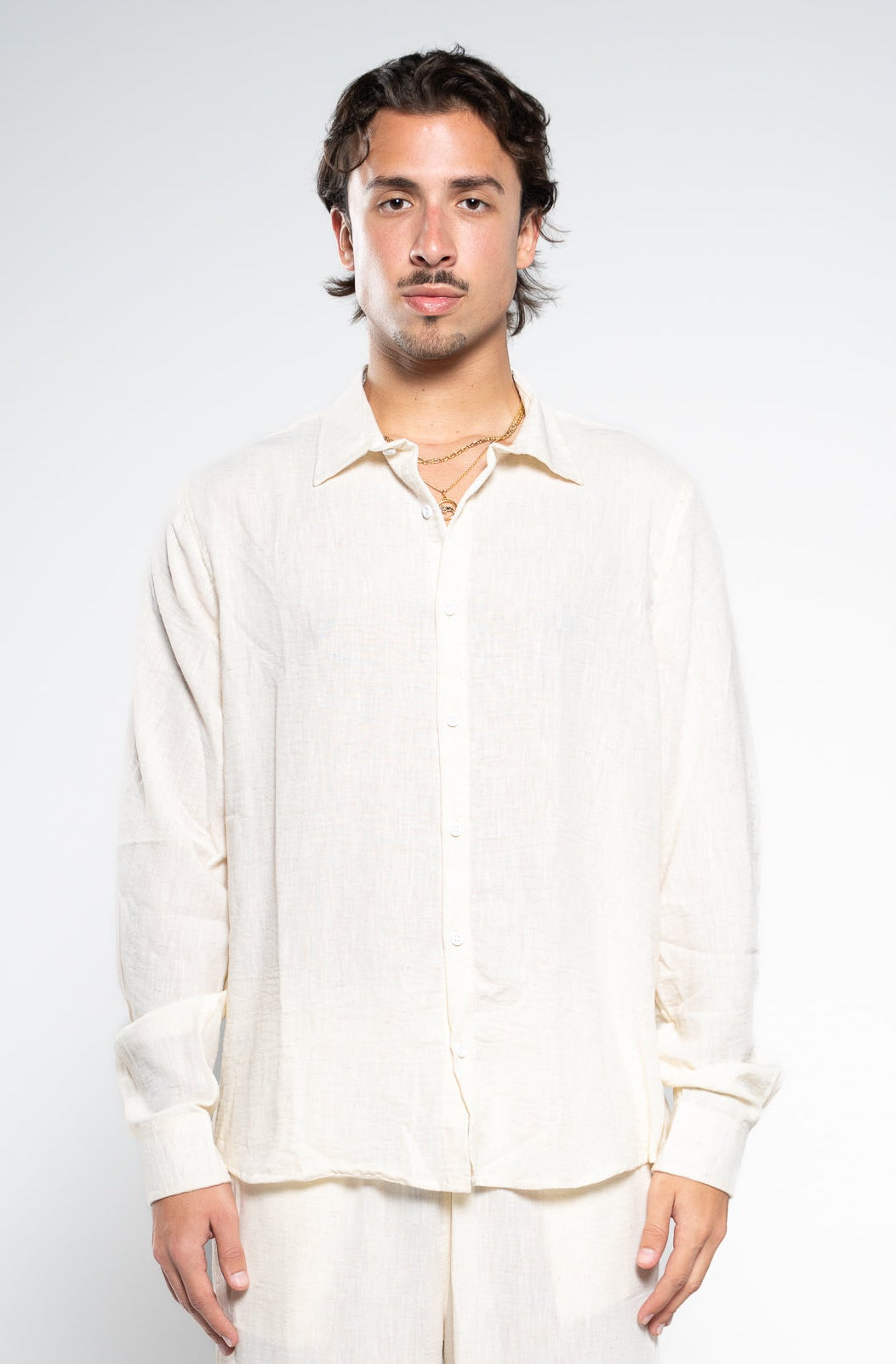 Off White Linen Shirt