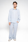 Arctic Blue Linen Pants