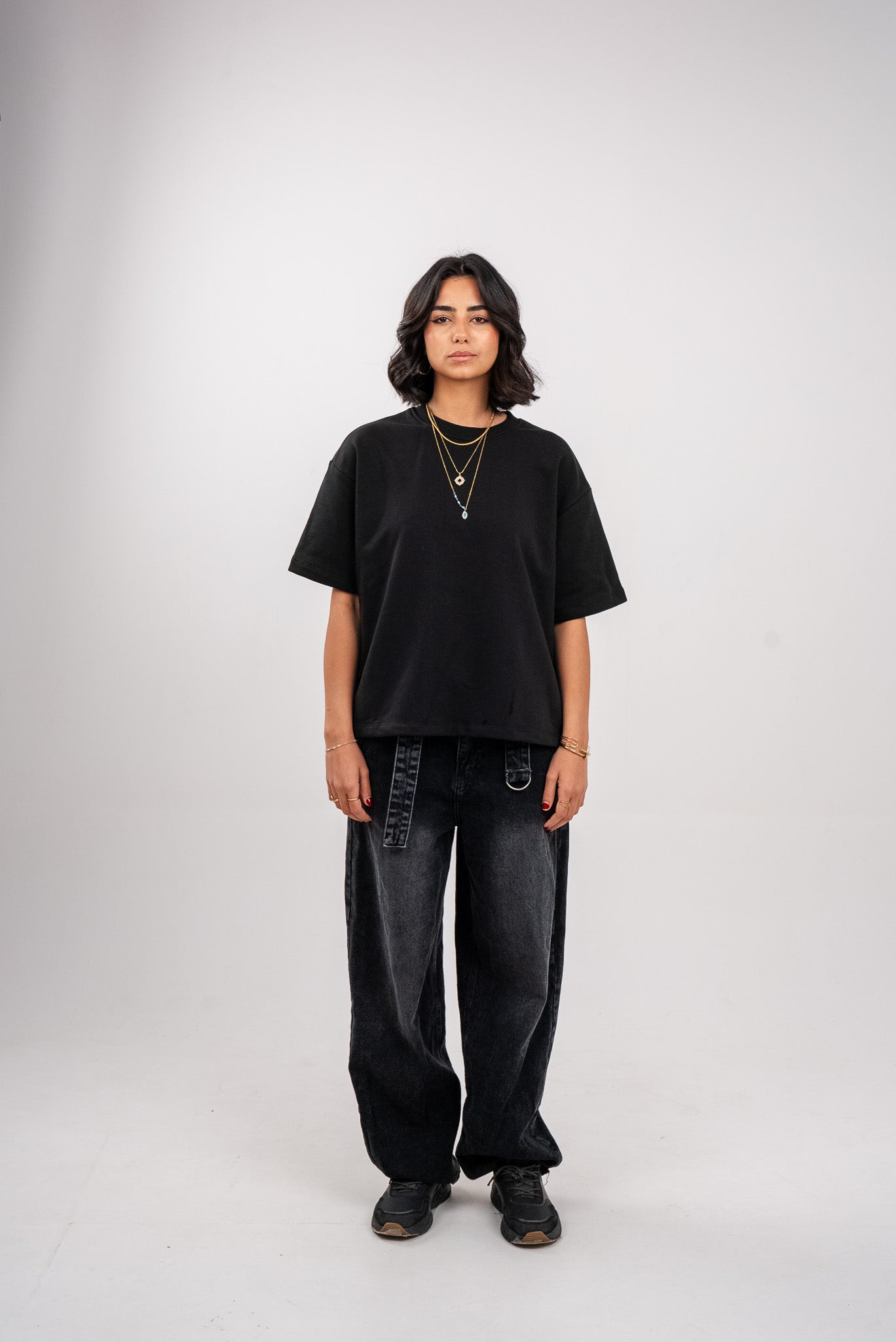 Charcoal Black Boxy T-Shirt