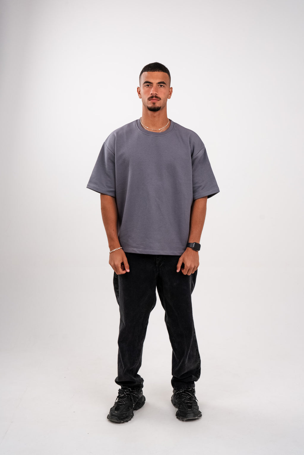 Grey Heavy Weight Boxy T-Shirt