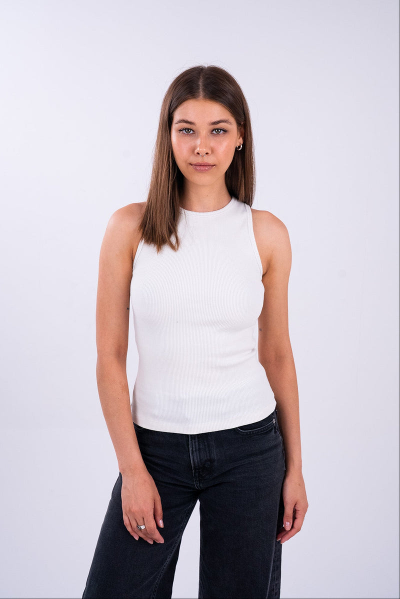 Pearl White Tank Top