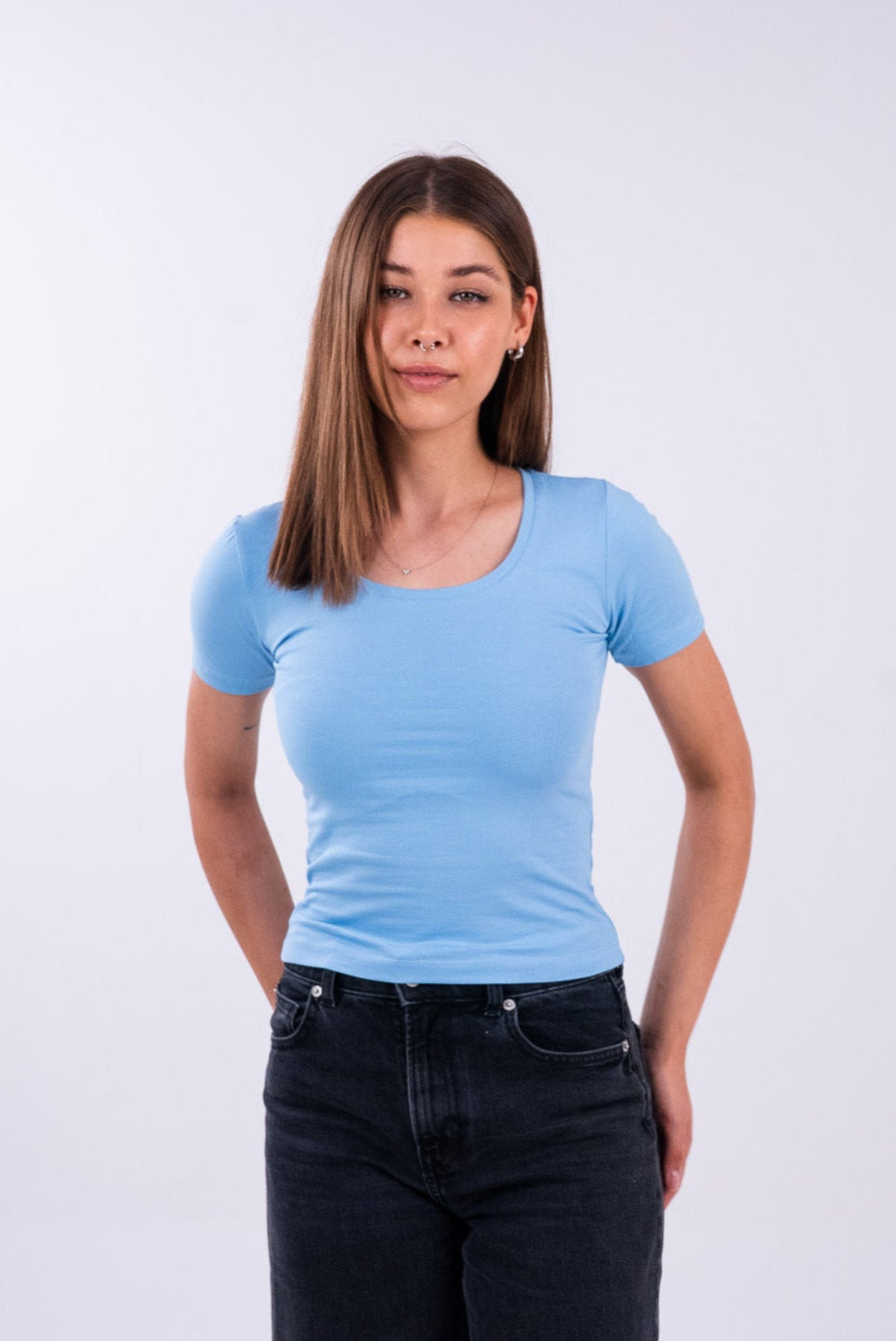 Jordy Blue U-Shaped Top