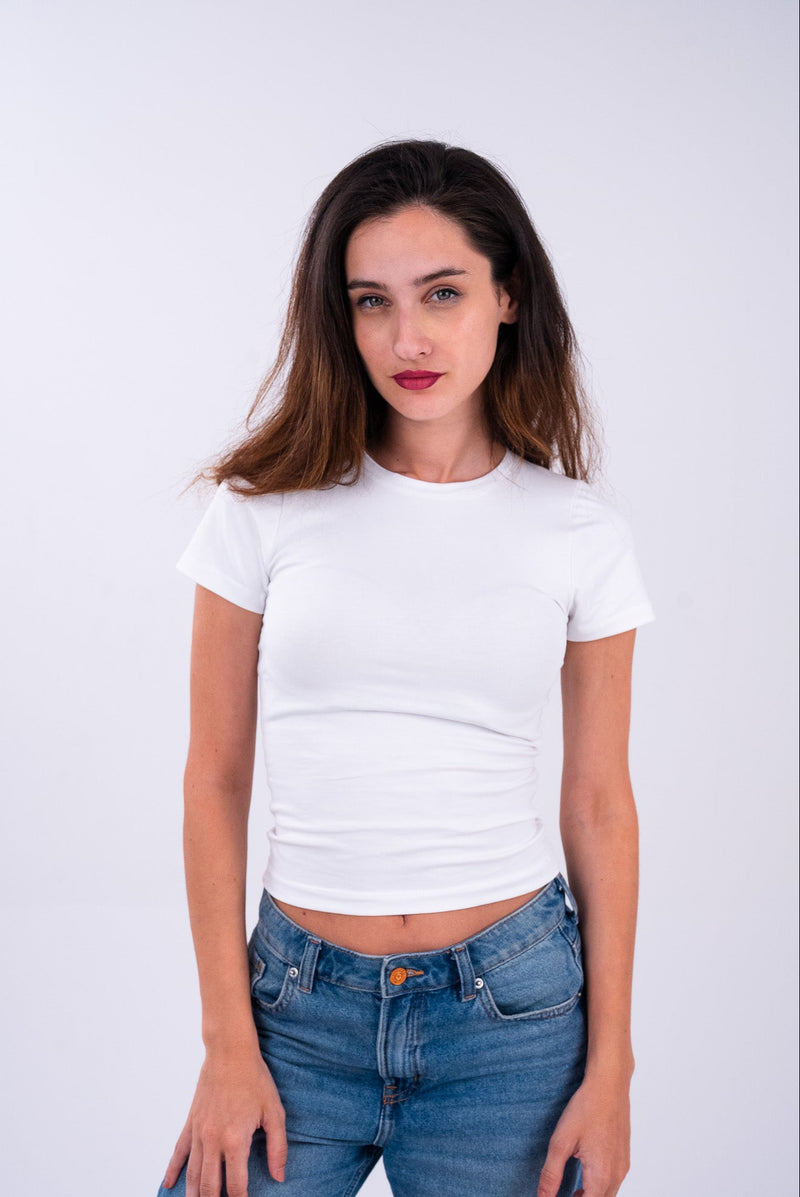 Ice White Basic Top