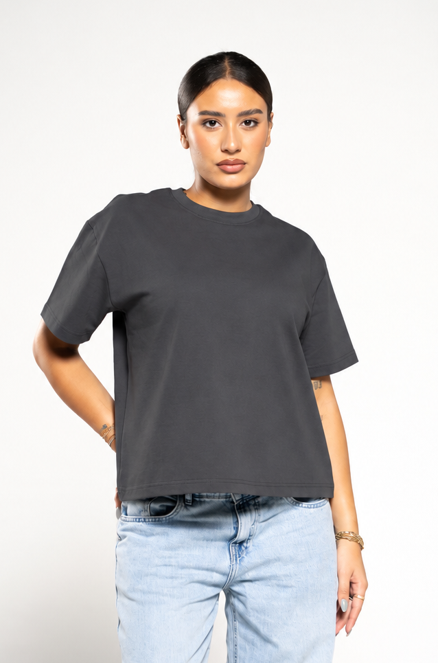 Iron Grey Boxy T-Shirt
