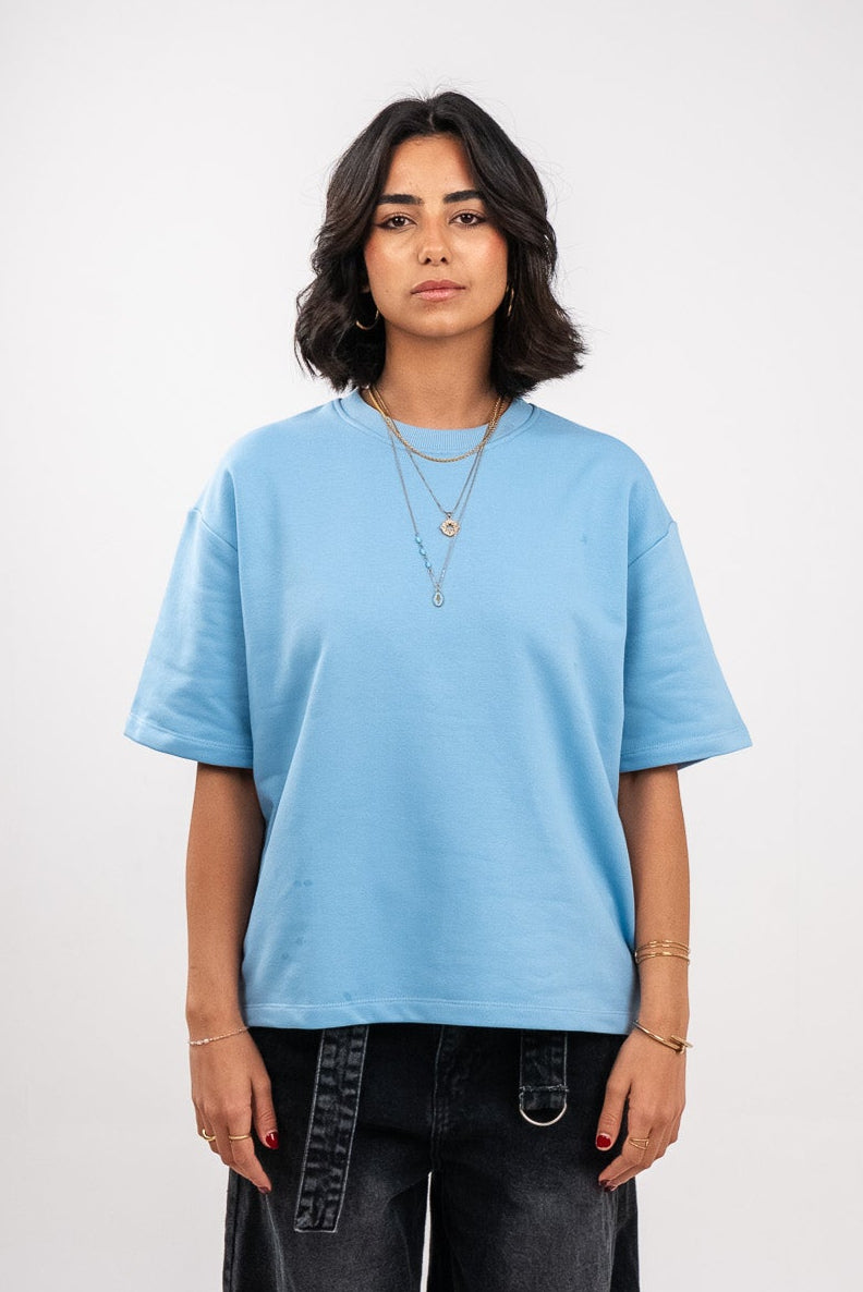 Blue Heavy Weight Boxy T-Shirt