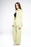 Iguana Green Linen Pants