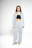Arctic Blue Linen Pants