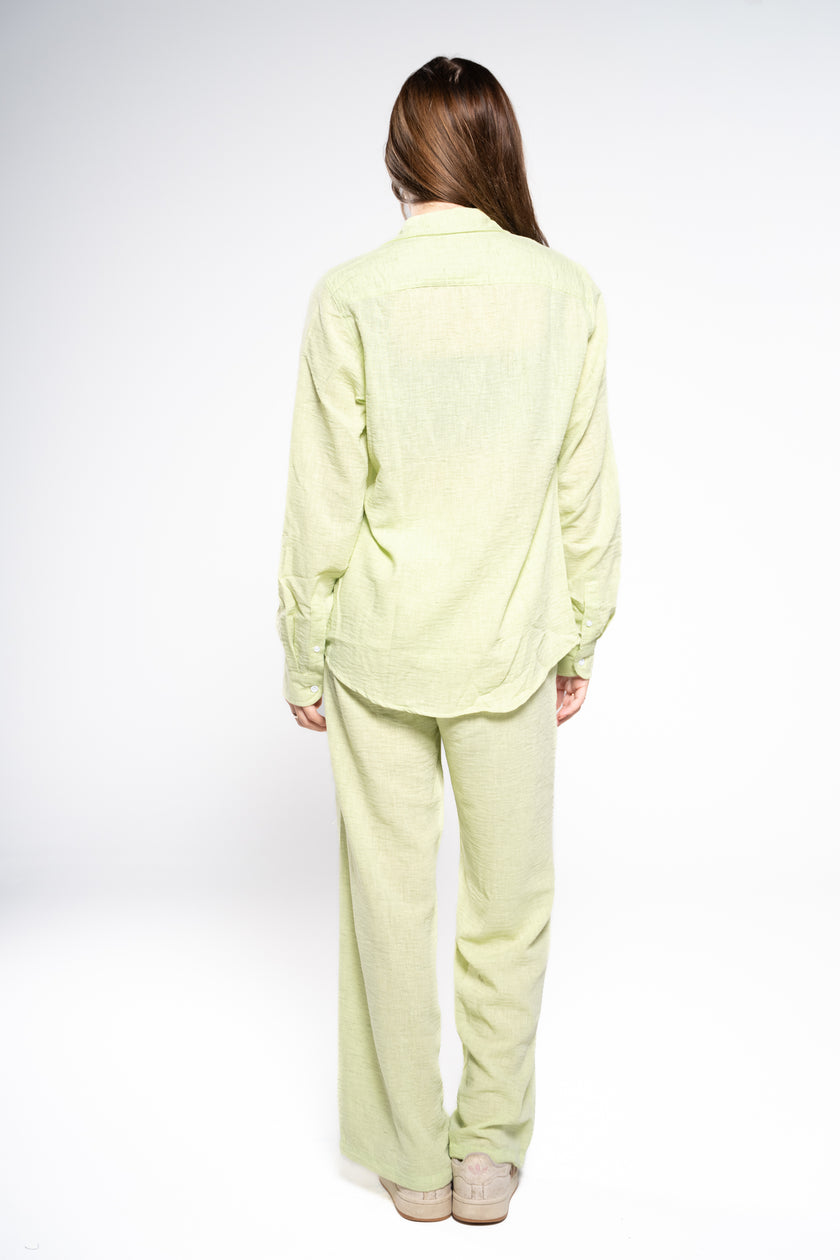 Iguana Green Linen Pants