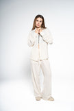 Off White Linen Pants
