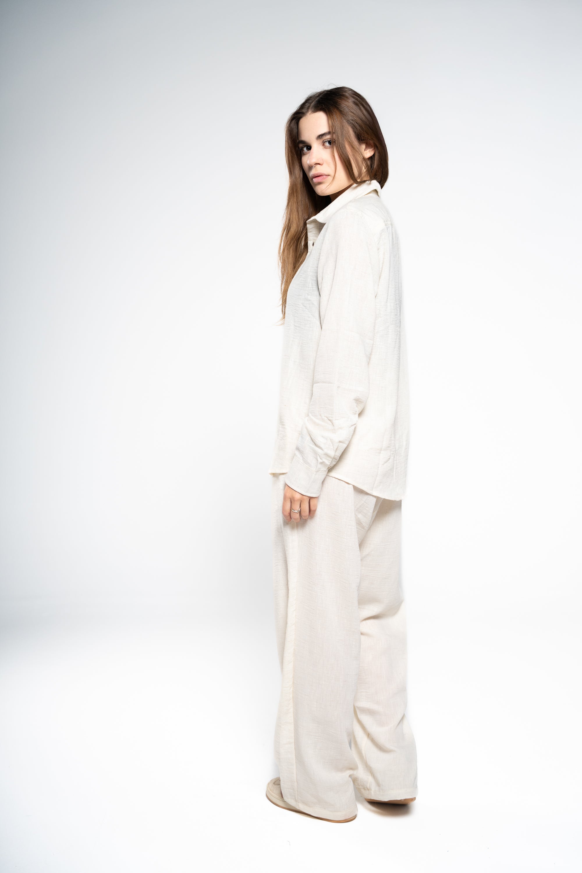 Off White Linen Pants