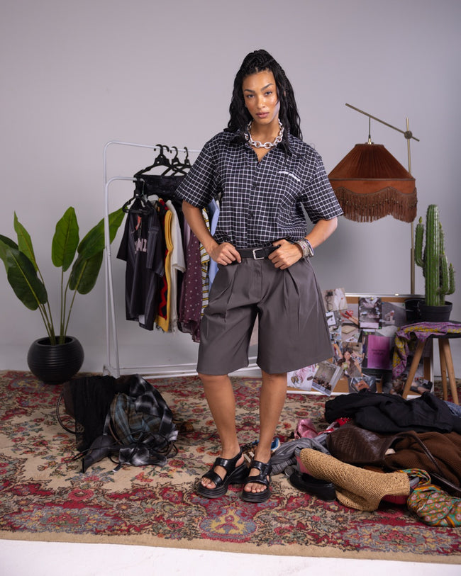 Iron Grey Bermuda Shorts