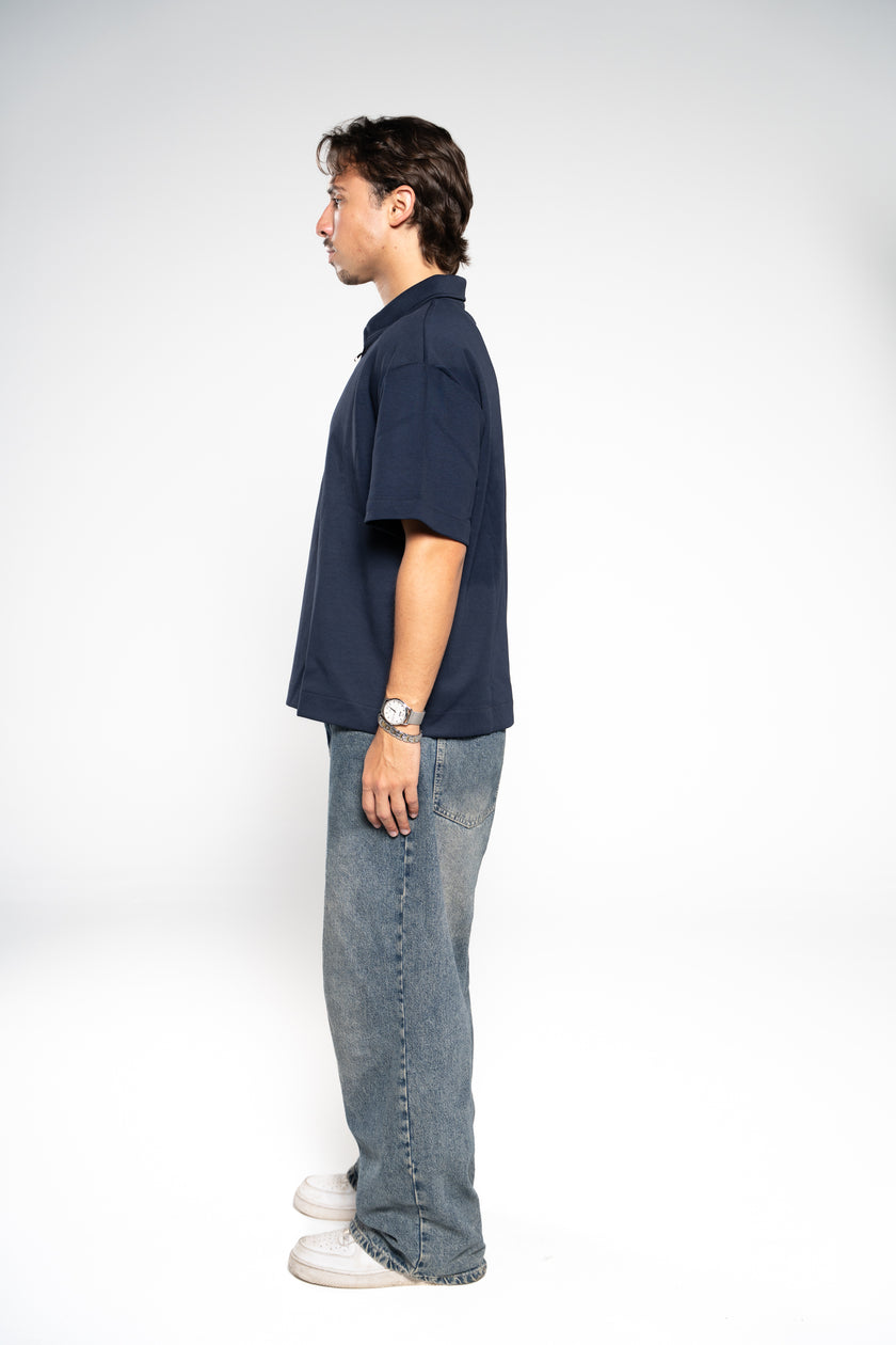 Absolute Zero Zip Up Polo