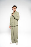 Forest Green Linen Pants