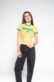 Brasil Yellow Baby Tee