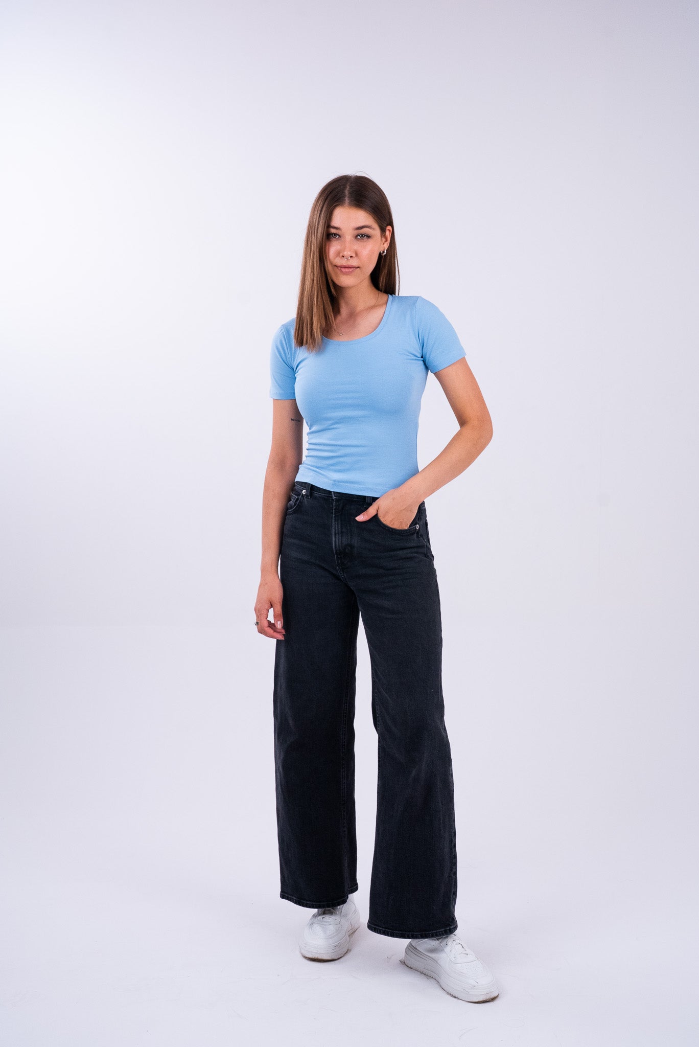 Jordy Blue U-Shaped Top