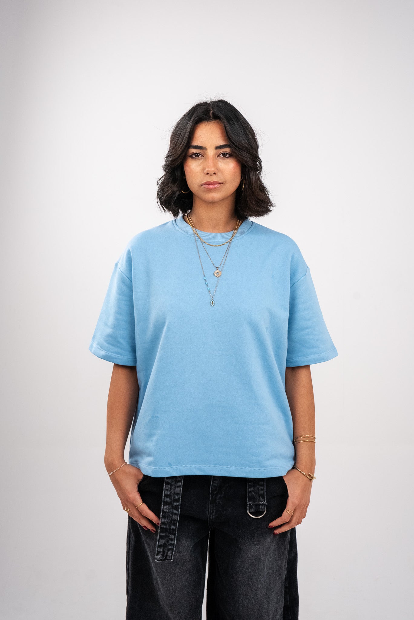 Blue Heavy Weight Boxy T-Shirt