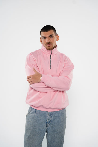 Ballet Pink Quarter-Zipper