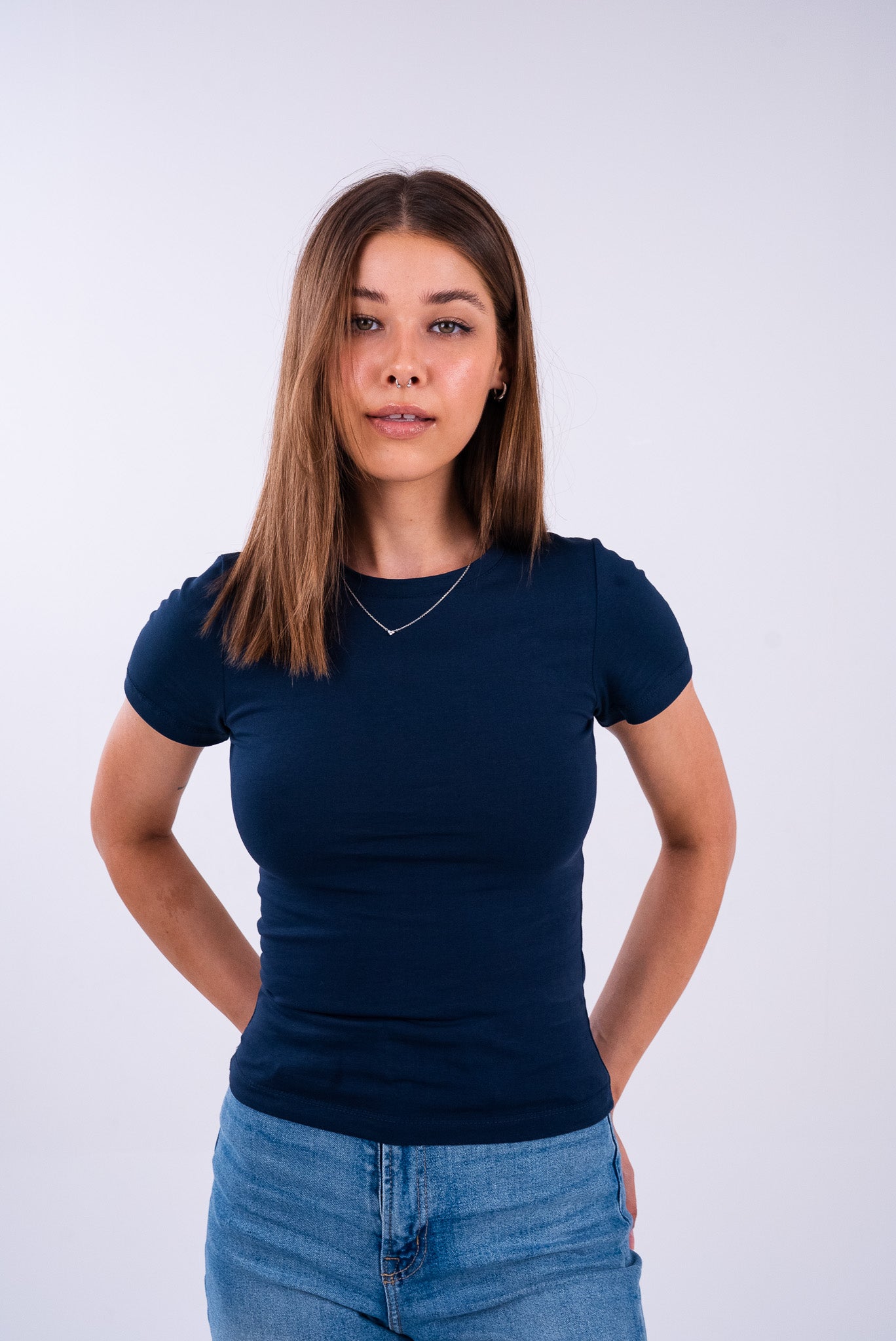 Oxford Blue Basic Top