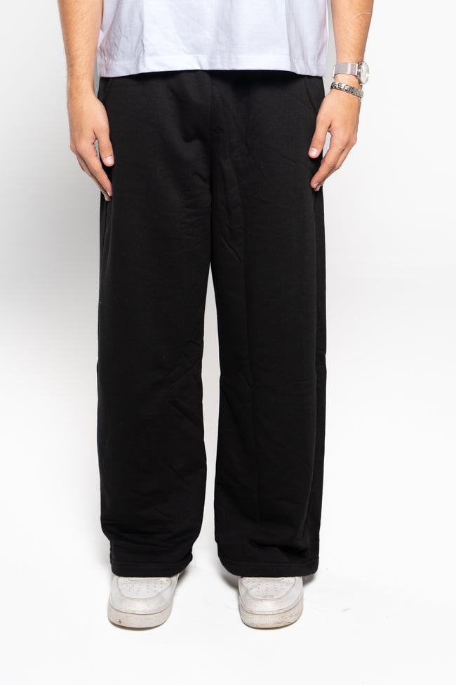 Ink Black Wide-Leg SweatPants