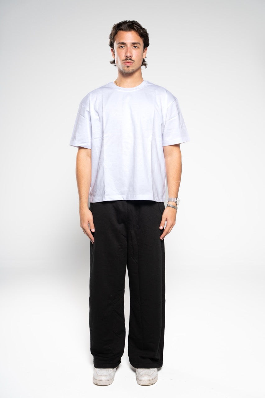 Ink Black Wide-Leg SweatPants