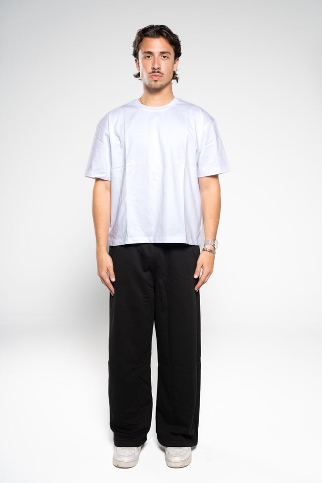 Ink Black Wide-Leg SweatPants