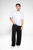 Ink Black Wide-Leg SweatPants