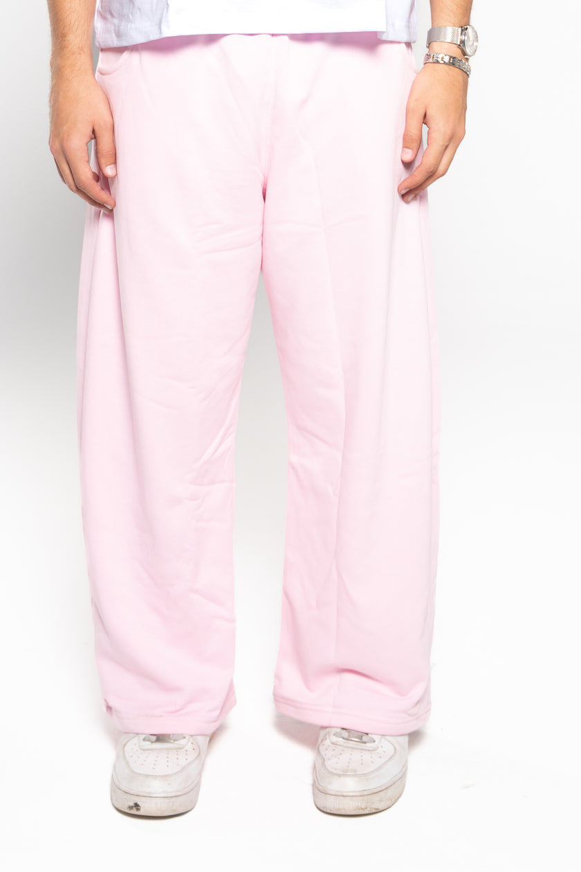 Ballet Pink Wide-Leg SweatPants