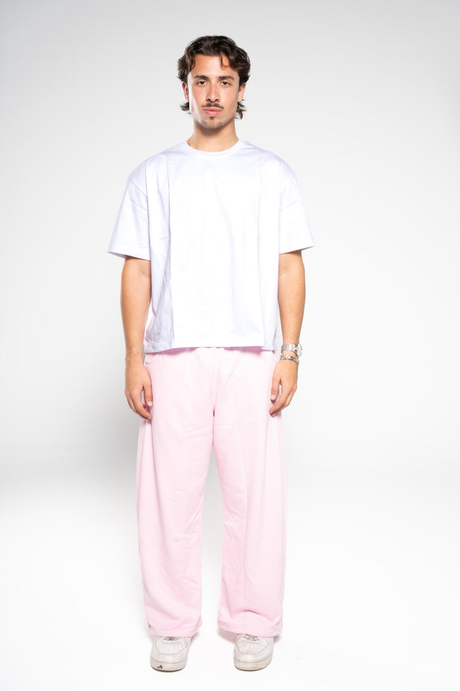 Ballet Pink Wide-Leg SweatPants
