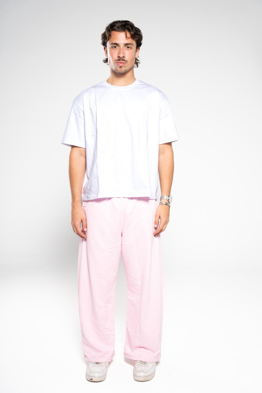 Ballet Pink Wide-Leg SweatPants