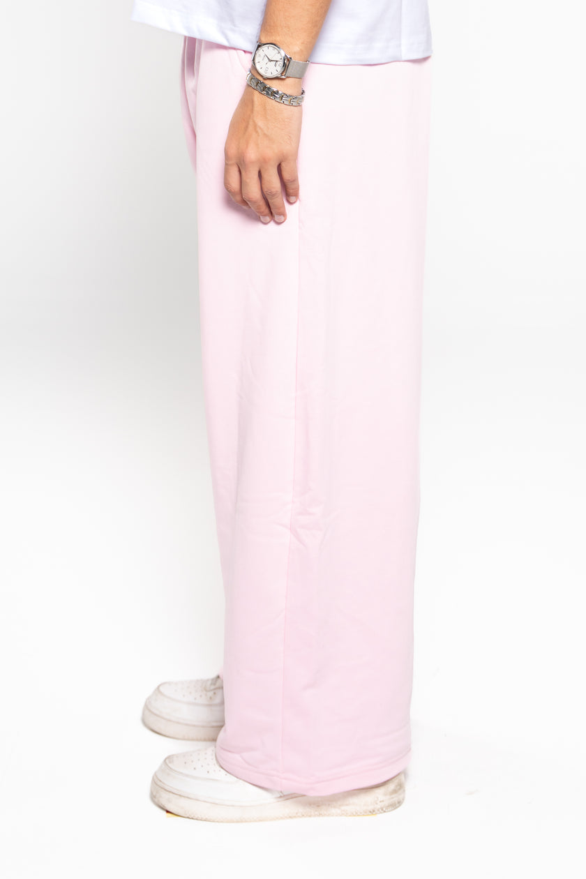 Ballet Pink Wide-Leg SweatPants