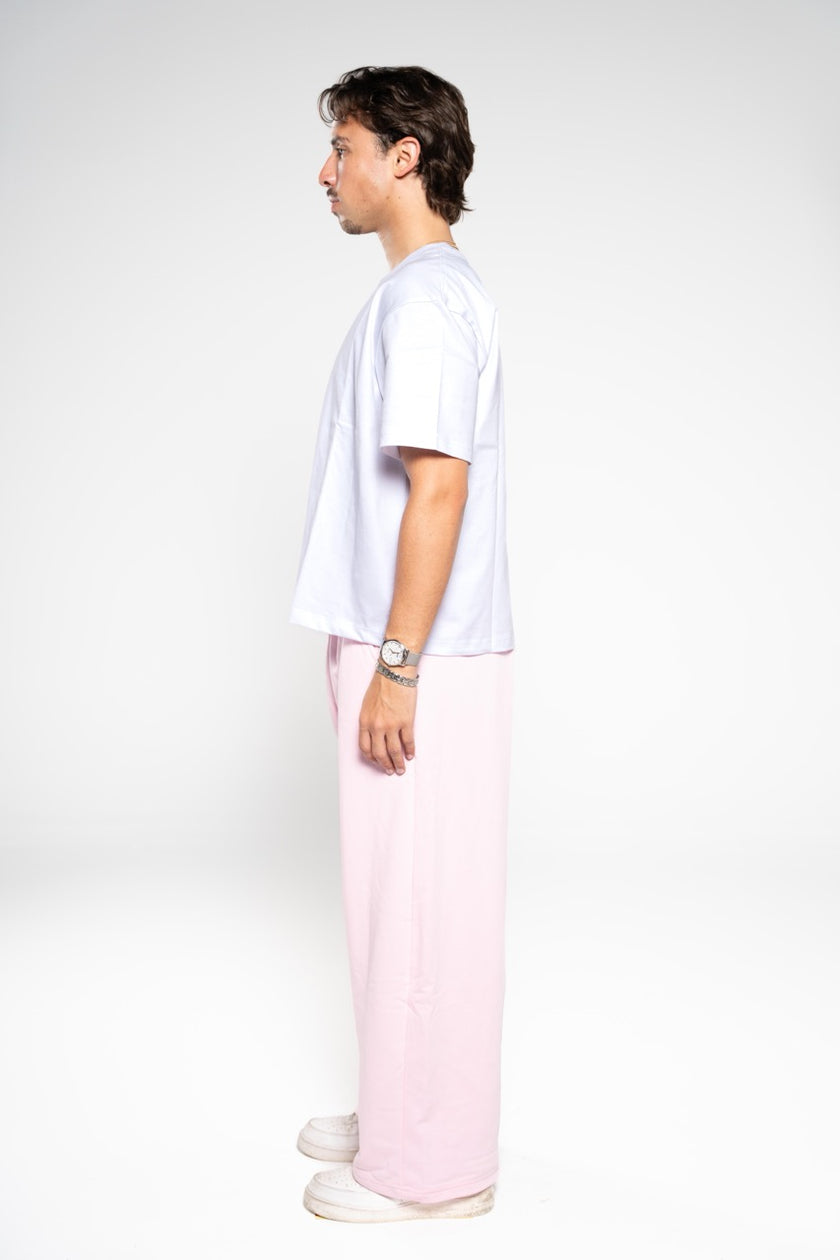 Ballet Pink Wide-Leg SweatPants