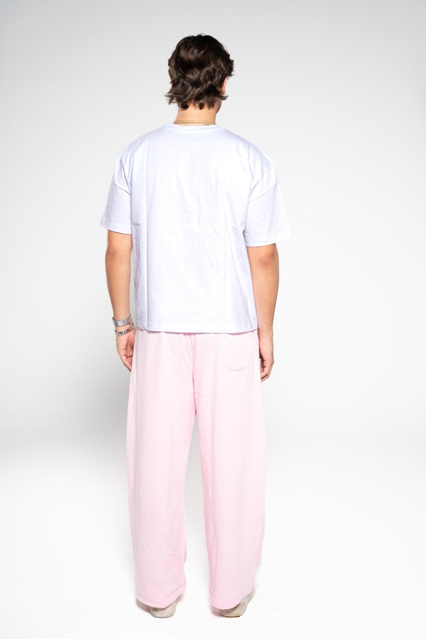 Ballet Pink Wide-Leg SweatPants