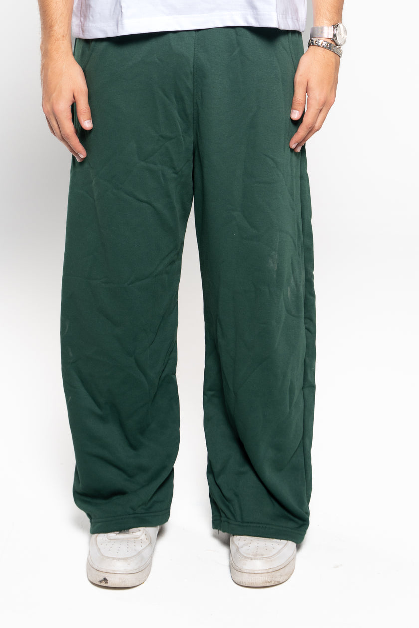 Basil Green Wide-Leg SweatPants