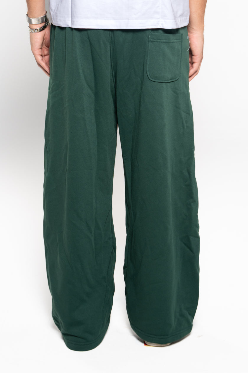 Basil Green Wide-Leg SweatPants