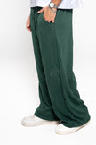 Basil Green Wide-Leg SweatPants