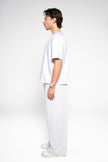 Smoke Grey Wide-Leg SweatPants