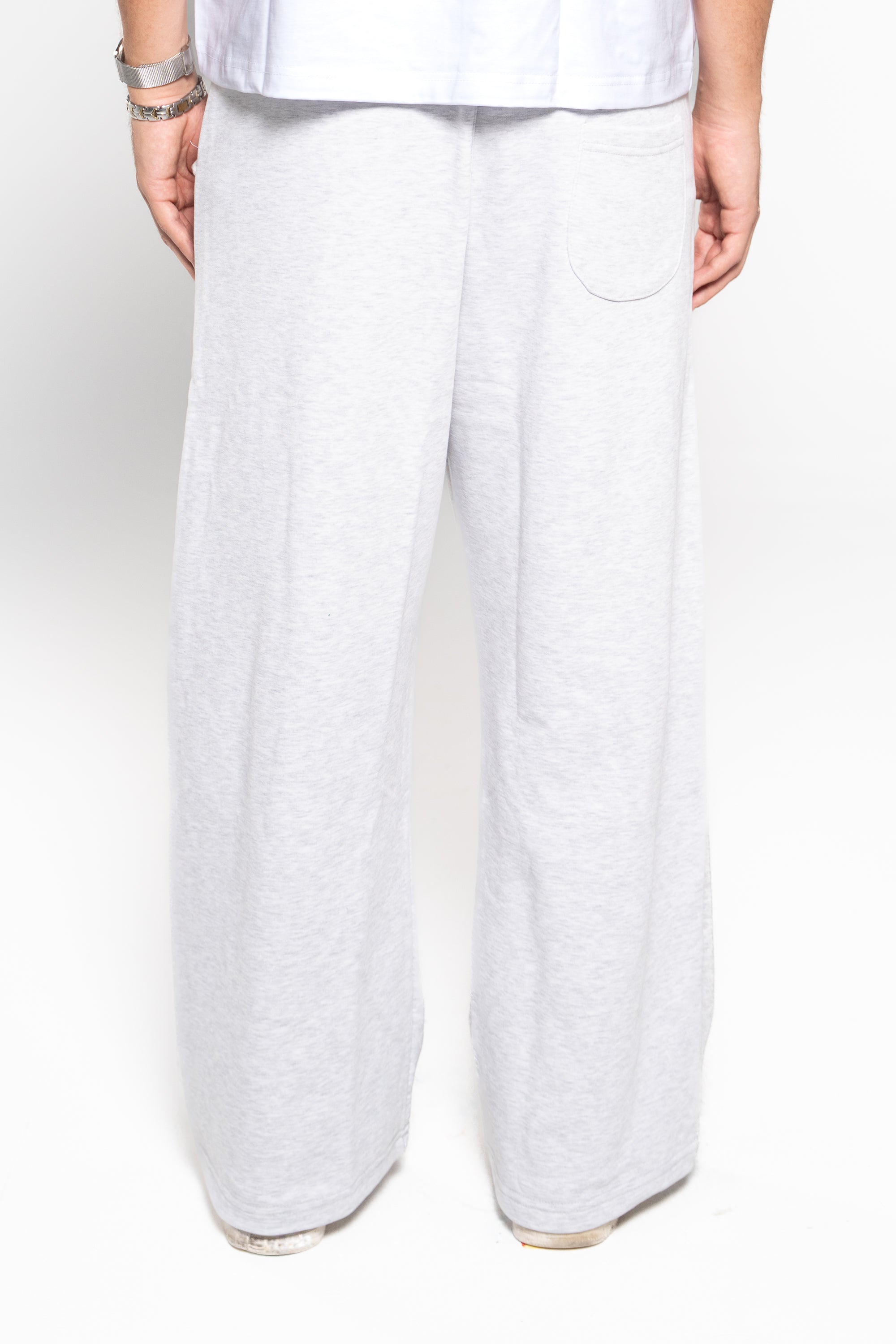 Smoke Grey Wide-Leg SweatPants
