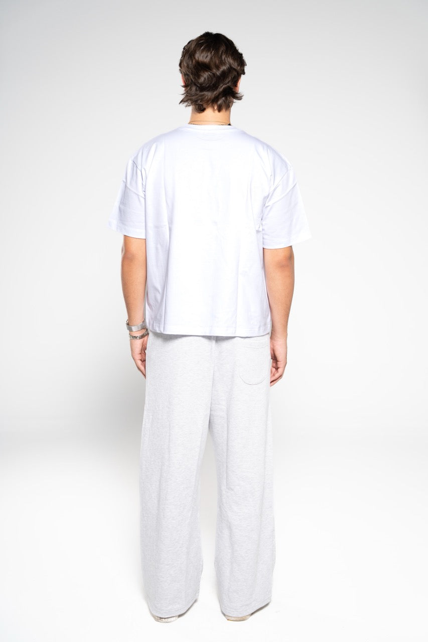 Smoke Grey Wide-Leg SweatPants