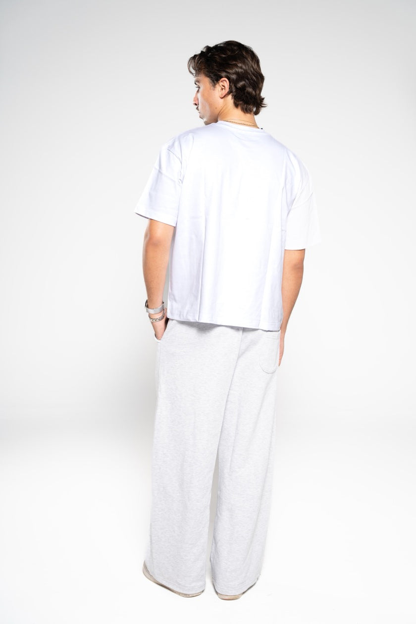 Smoke Grey Wide-Leg SweatPants